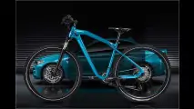 BMW-Fahrrad in M2-Blau