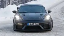 Porsche 718 Cayman GT4 RS Spy Photos Front