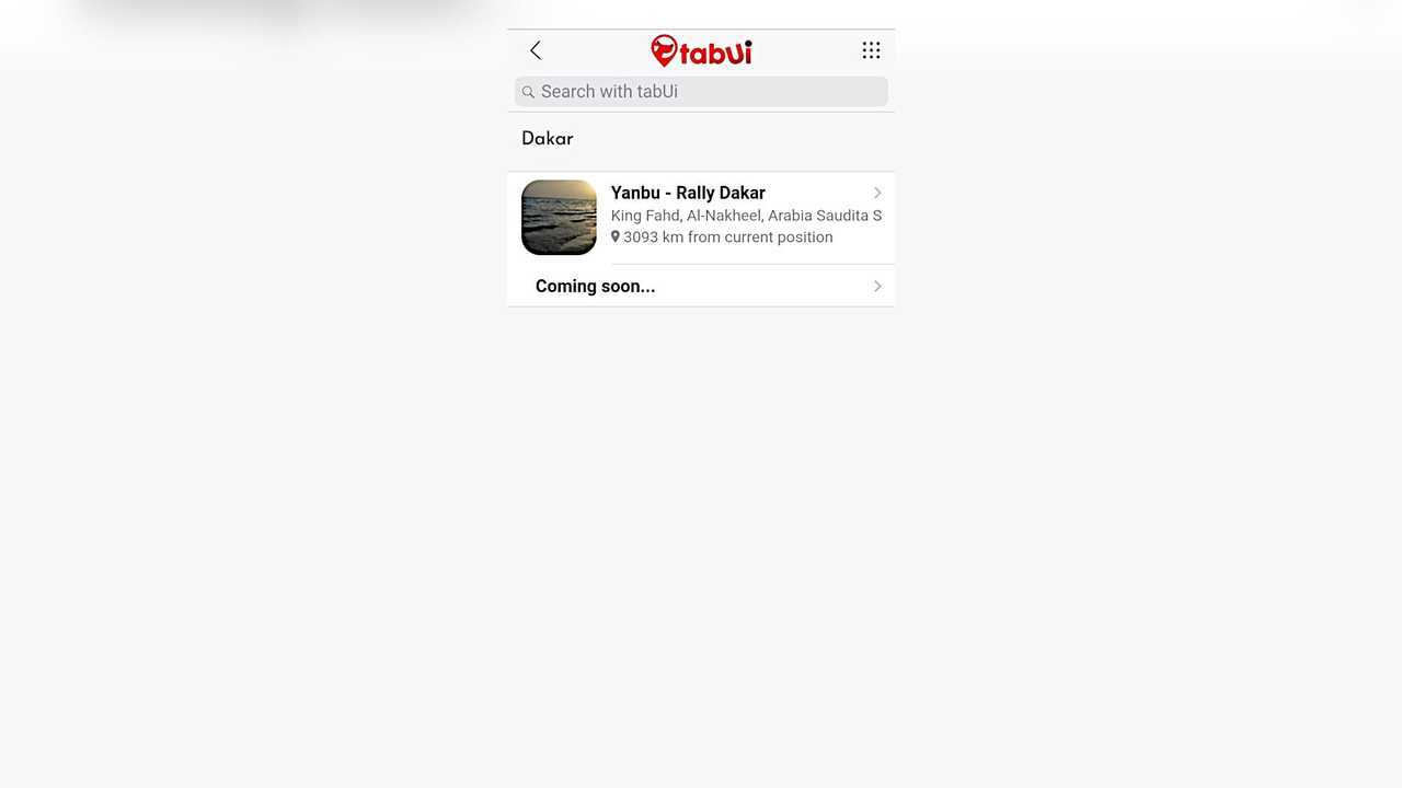 TabUI 2021 Dakar AR Experience Screenshot