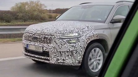 El Skoda Kodiaq 2021, cazado en plena autopista