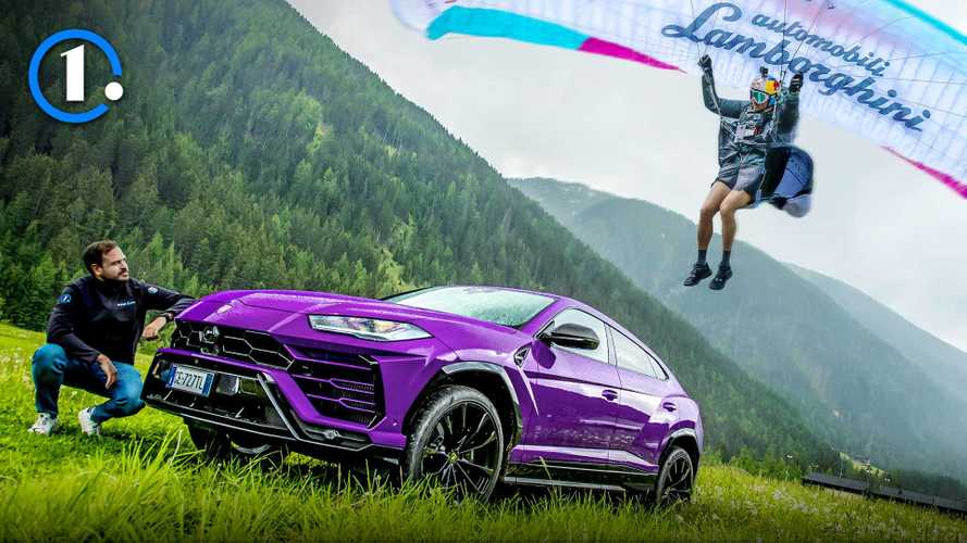 Lamborghini Urus vs parapendio: sfida impossibile sulle Dolomiti