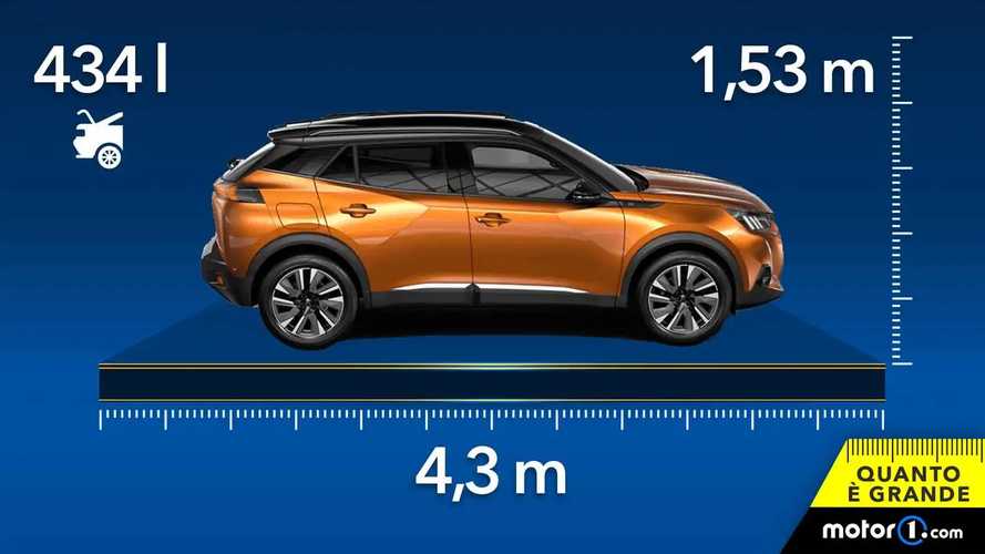 Peugeot 2008, dimensioni e bagagliaio del SUV piccolo francese