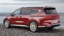 Genesis luxury minivan rendering