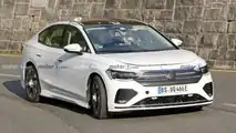 Volkswagen Aero B EV Sedan Front View Spy Photo