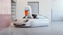 Das Porsche Swan Art Car von Chris Labrooy