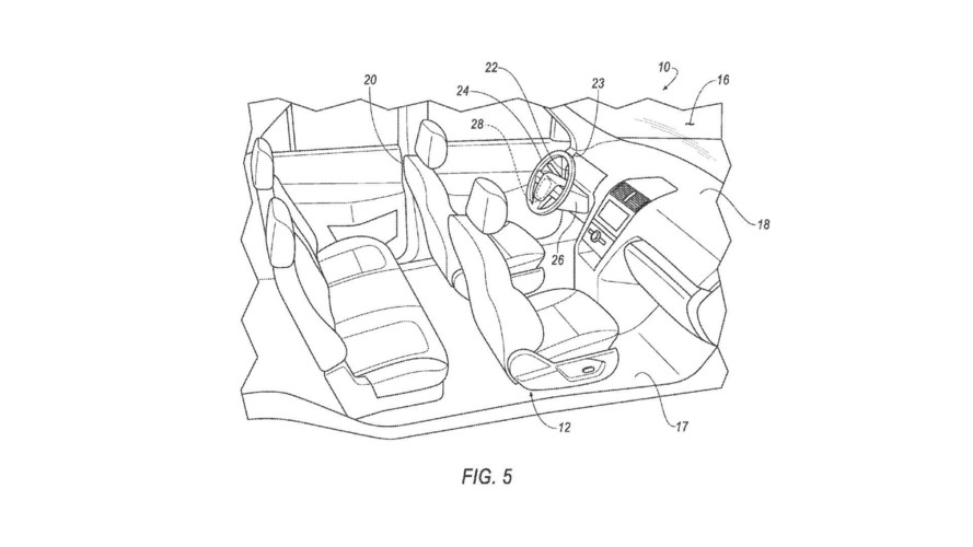 Ford Steering Wheel Pedal Patent