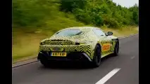2018er Aston Martin Vantage erwischt