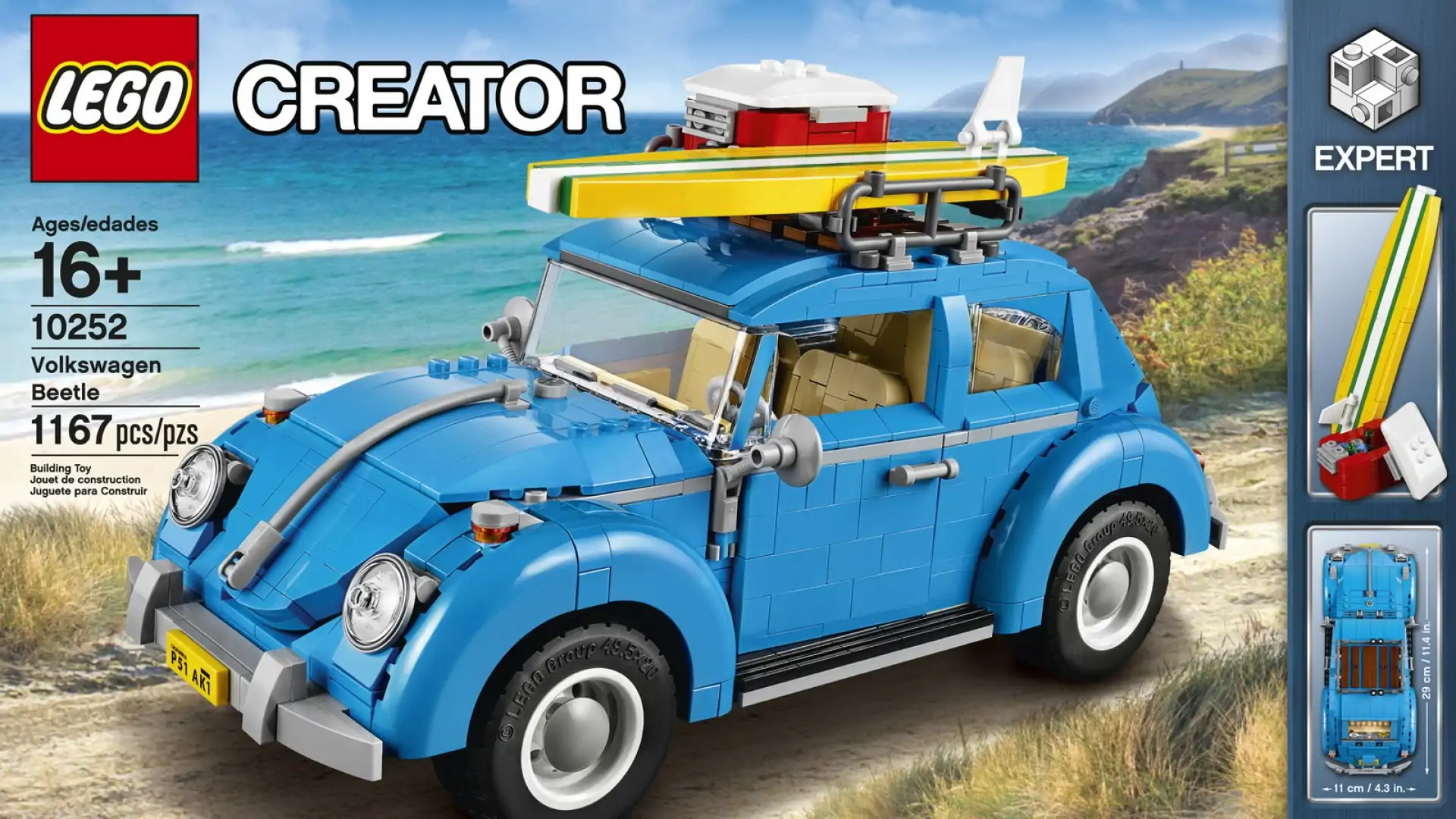 LEGO lança kit de montar do VW Fusca original com 1.167 peças