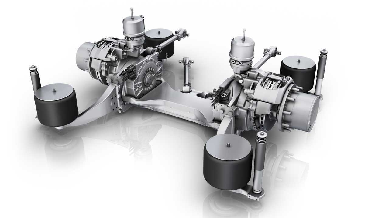 ZF AxTrax AVE electric portal axle for low-floor buses