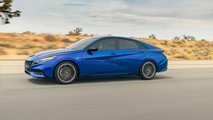 2021 Hyundai Elantra N Line Sedan Blue Exterior