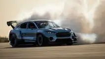 Ford Mustang Mach-E 1400 Smoke Slide Front Three Quarters