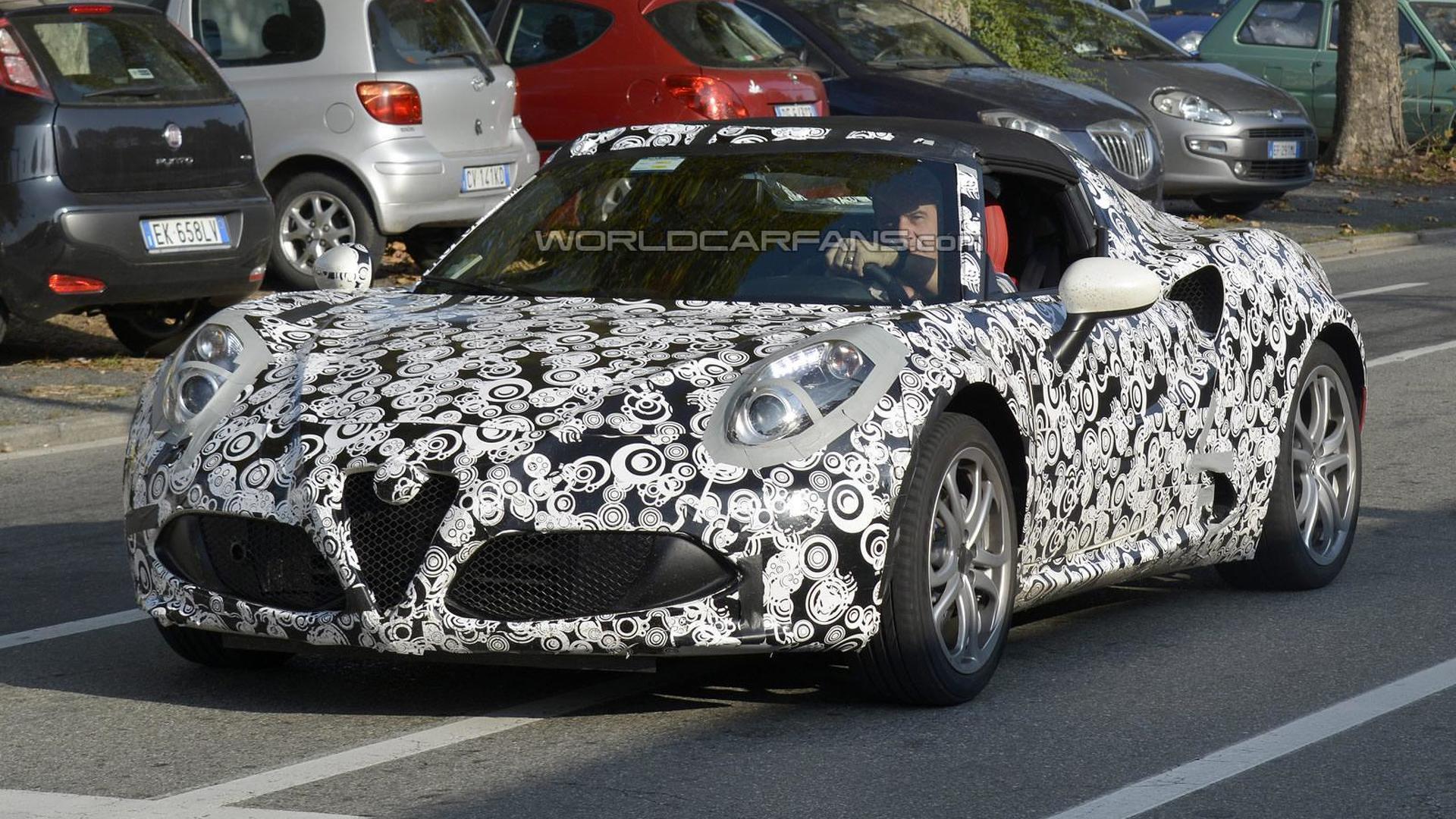 Alfa Romeo 4c Qv Spotted Testing With Full Body Camouflage
