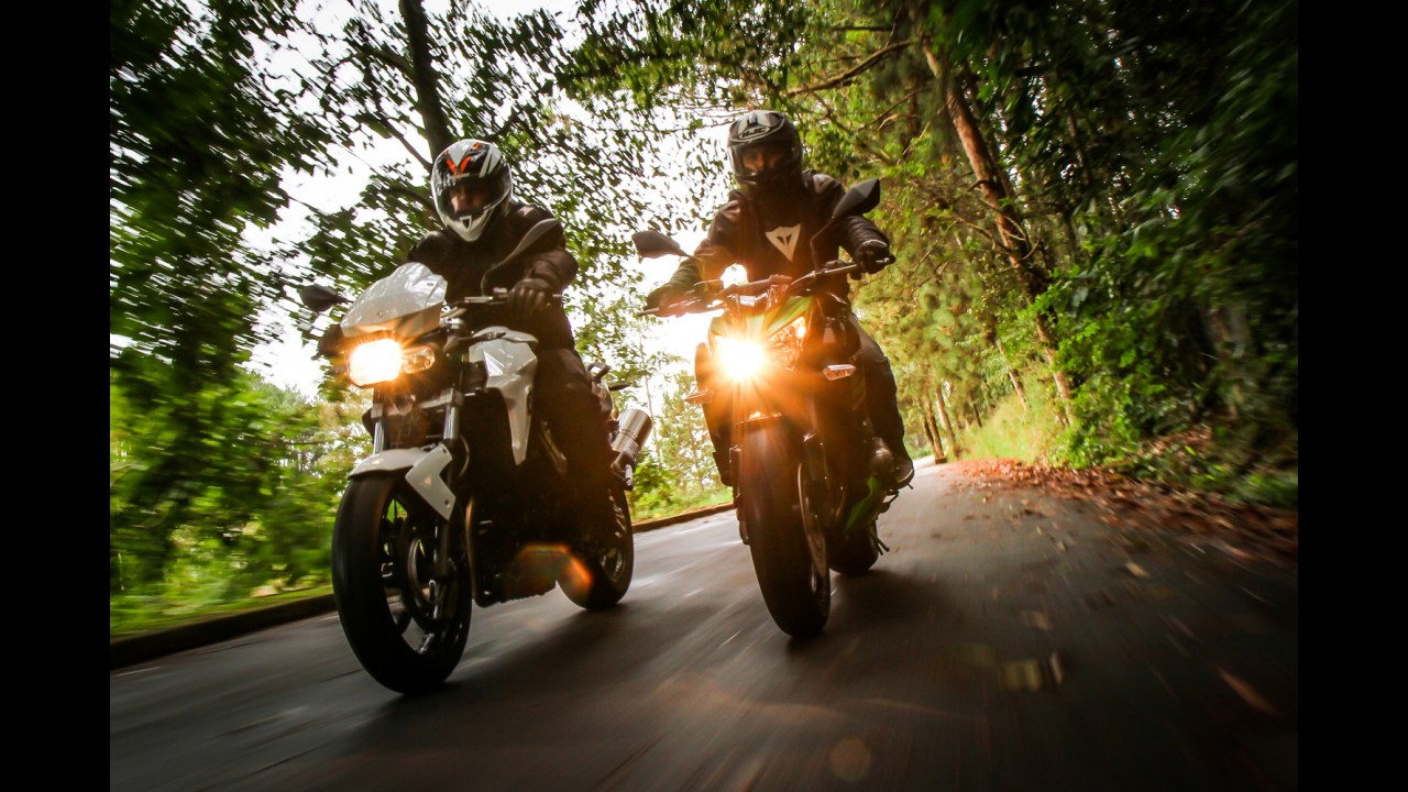 Avaliação: Kawasaki Z800 e BMW F800R - esportividade em quatro ou dois cilindros?