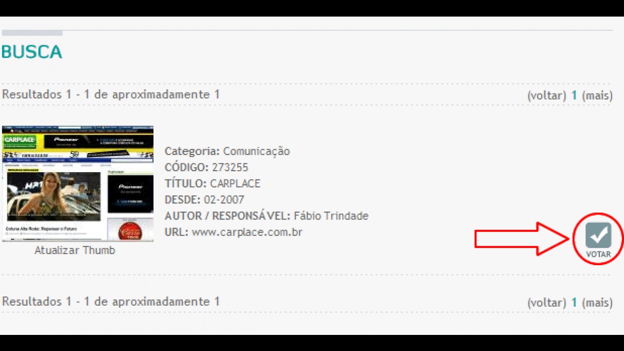 Vote no CARPLACE no Prêmio TopBlog