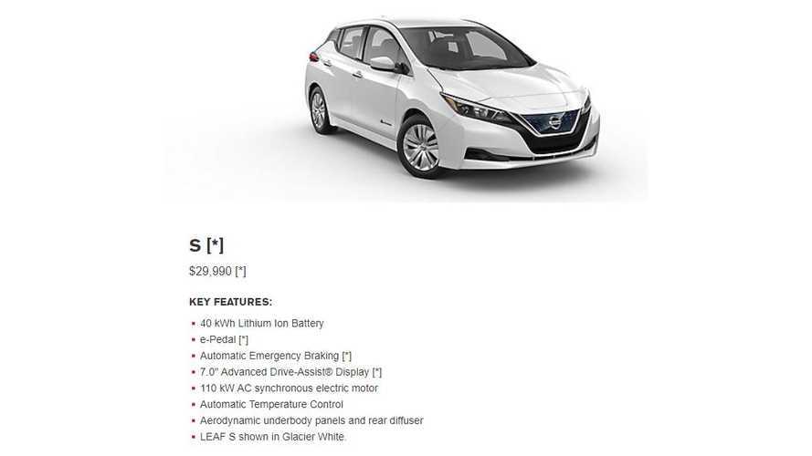 2018 Nissan Leaf Configurator Comes Online Build Yours Now