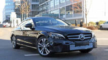 2018 Mercedes C-Class Coupe facelift spy photo