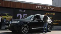 Barcelona players receive new Audi cars