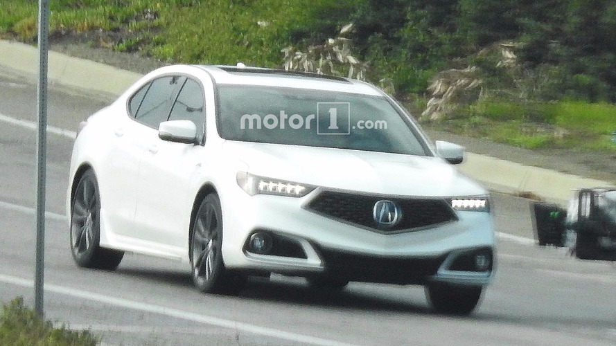 Refreshed 2018 Acura Tlx Spied Undisguised During Photoshoot 2018 Acura Tlx Refresh Spy Photos