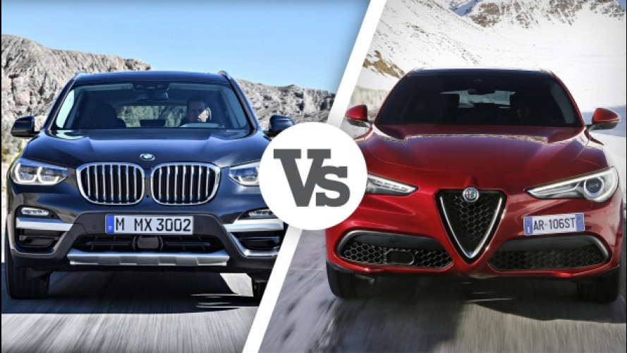 BMW X3 Vs Alfa Romeo Stelvio, i numeri del confronto