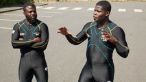 Jamaican bobsleigh team trains with a Mini