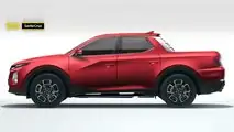 Hyundai Santa Cruz Profilden Hayali Tasarımı (Render)