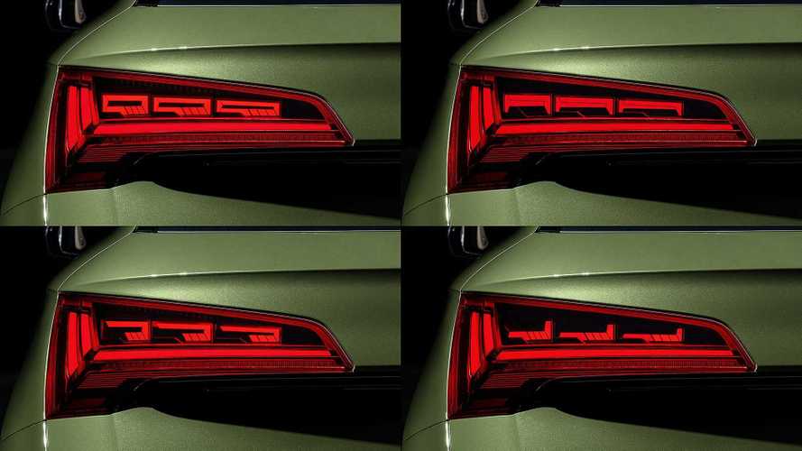 Audi Q5 restyling, così i fari OLED posteriori comunicano all'esterno