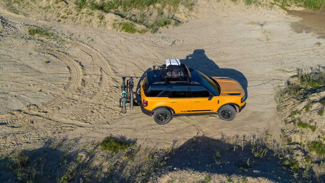2021 Ford Bronco Sport from above off-road