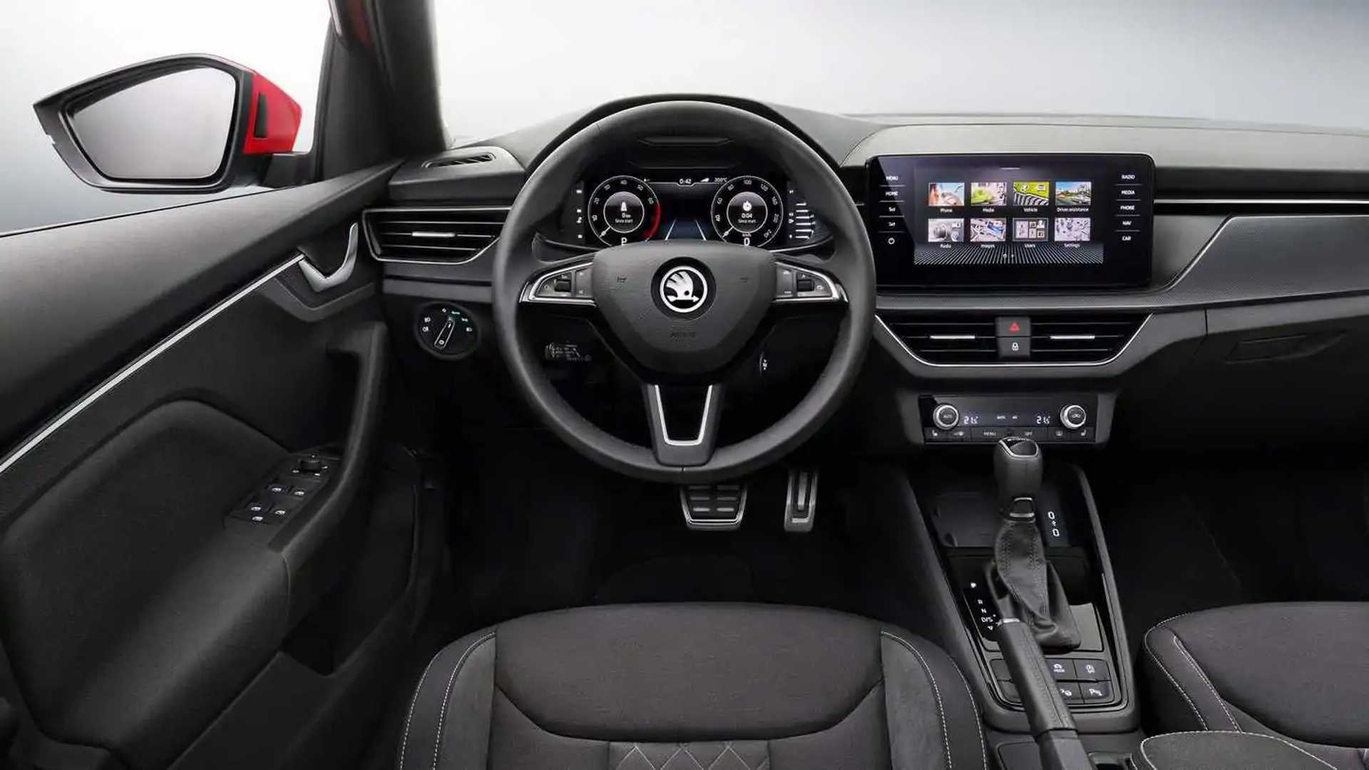 Tappetini Auto In TPE OMAC Premium 3D Per Skoda Kamiq 2019-2023, Neri, Con Bordi Rialzati, Antiscivolo, Facili Da Pulire, Set Da 4 Pezzi