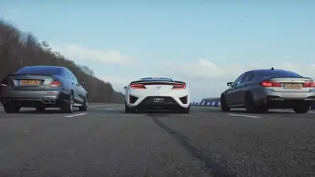 Acura Nsx Vs Litchfield Tuned Nissan Gt R In Top Gear Drag Race