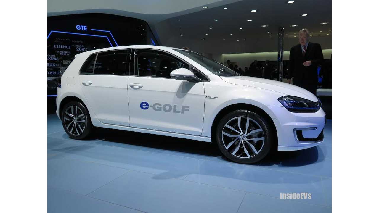 VW e-Golf in Geneva