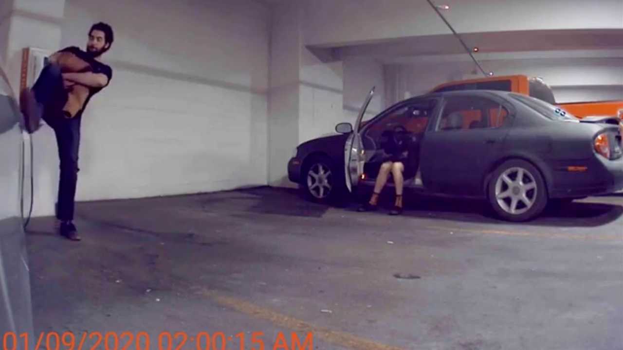 Check These Vandals Trying To Break Charging Plug On A Tesla Model 3