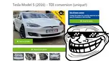 Thank April 1st For This Tesla Model S Not To Become a Diesel Car