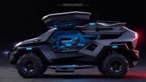 Armortruck SUV Rendering by Milen Ivanov