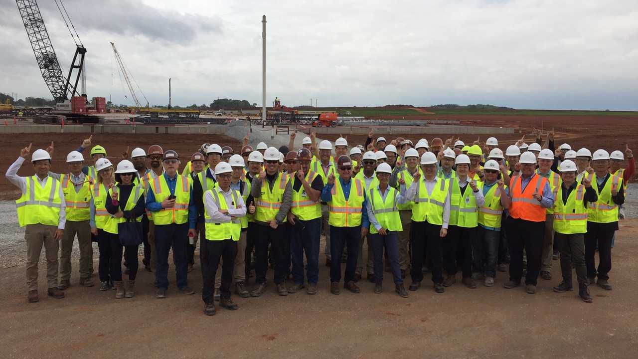 Mazda Toyota plant construction in Alabama