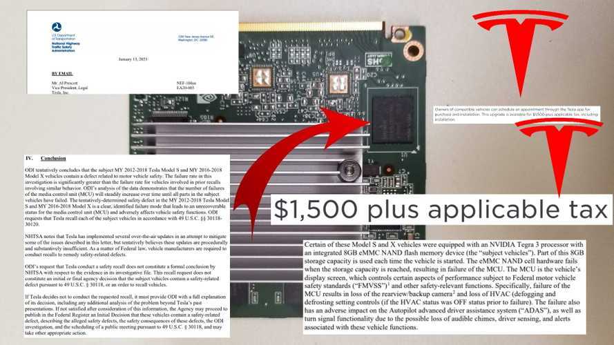 Tesla Now Charges $1,500 For Upgrade NHTSA Asked To Be A Recall