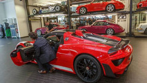 Mark Webber takes delivery of Porsche 918 Spyder