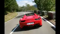 Sul passo della Cisa con la Ferrari 458 Spider