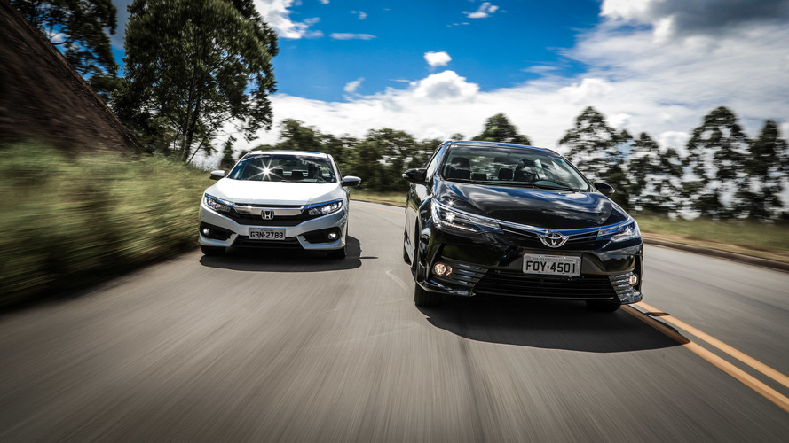 Comparativo Corolla x Civic