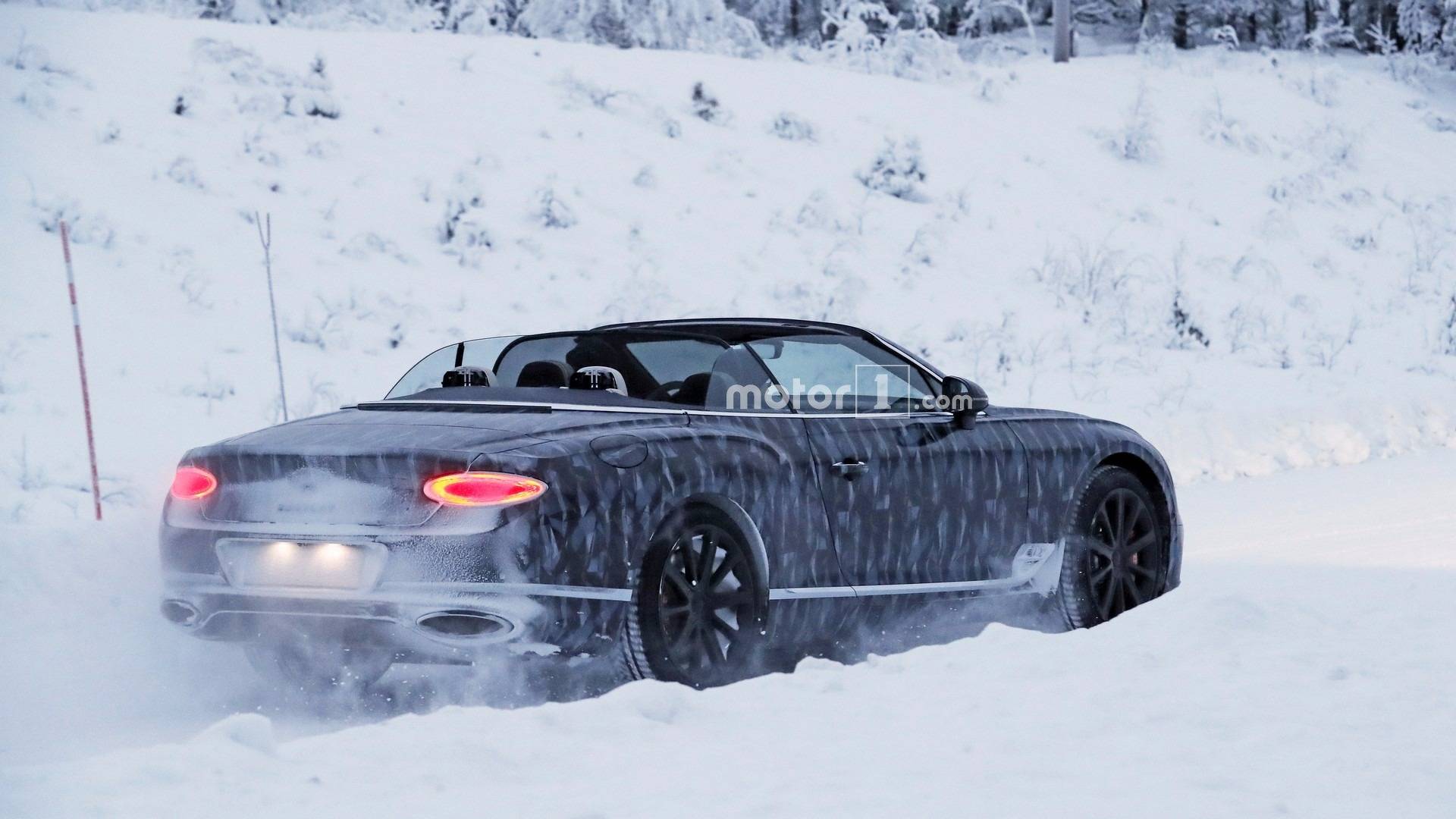 New Bentley Continental Gtc Goes Topless In A Winter