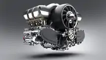 Porsche 911 engine modified by Williams and Singer