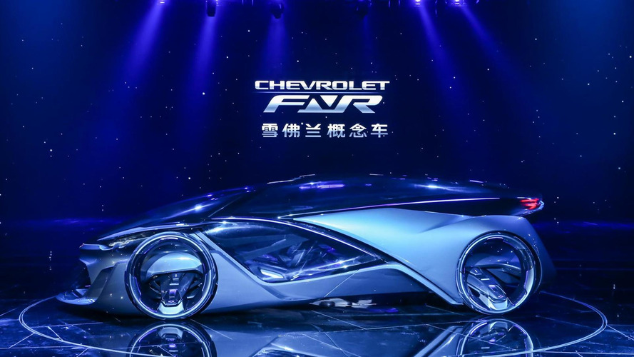 Chevrolet-FNR autonomous electric concept shows its futuristic body in Shanghai