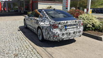 2017 BMW 5 Series spied at gas station in Germany