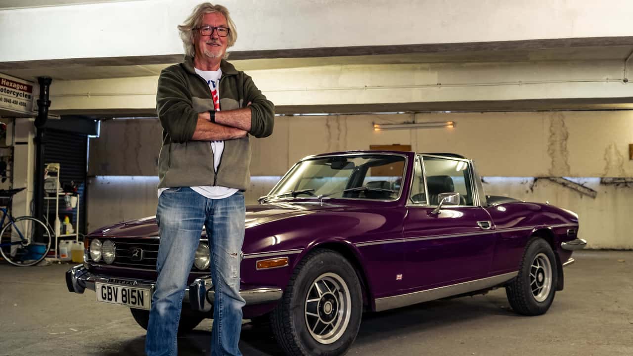 James May with his 1974 Triumph Stag MKII