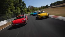 Porsche Taycan Manthey Kit, il test al Nurburgring