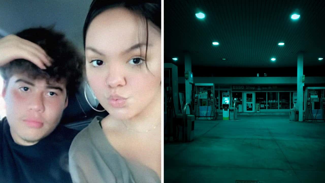Couple pulls up at Oklahoma gas station. Then they notice something creepy about the parked cars