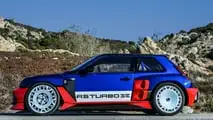 Renault 5 Turbo 3E bei der Rallye Tour de Corse