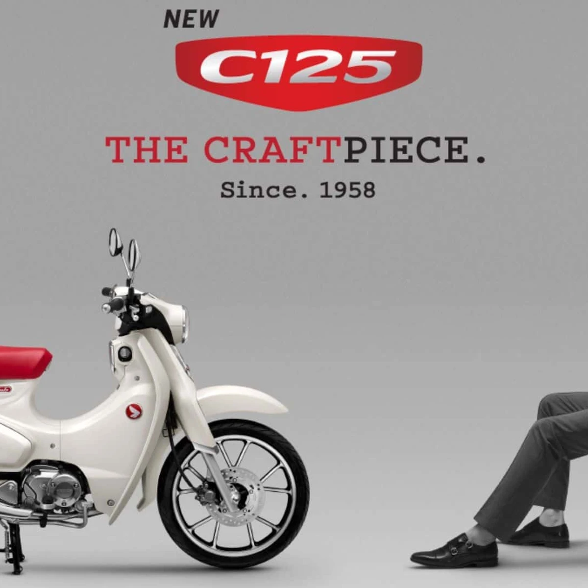 What's White and Red And White All Over? This Honda Super Cub C125