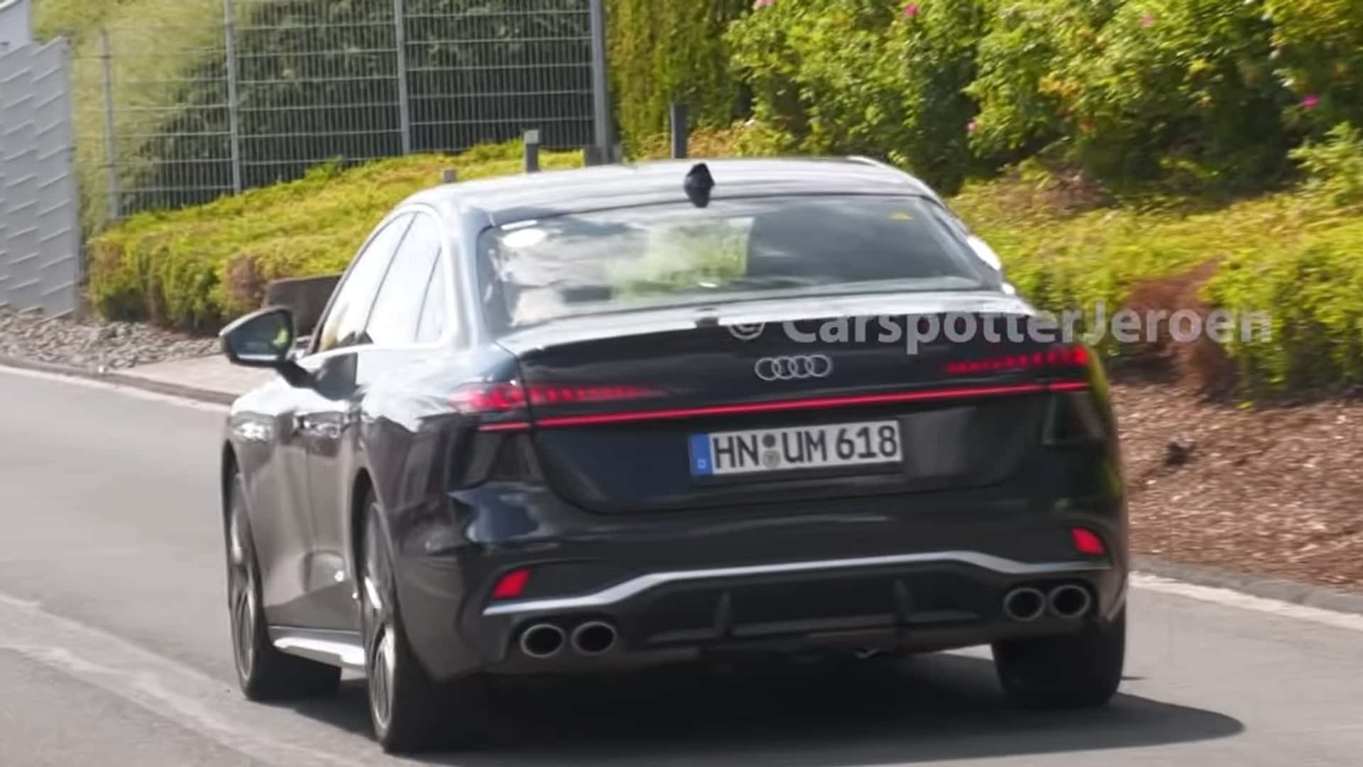 2027年新款Audi S6無偽裝原型車現身，首款插電式混合動力S車型即將問世