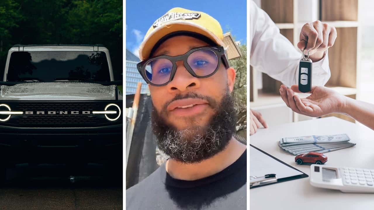 Man buys brand new Ford.