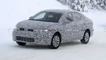 VW Virtus spy photo (front three-quarters)